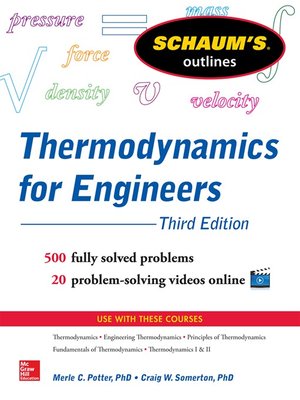 cover image of Schaum's Outline of Thermodynamics for Engineers